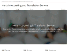 Tablet Screenshot of hertsinterpreting.org